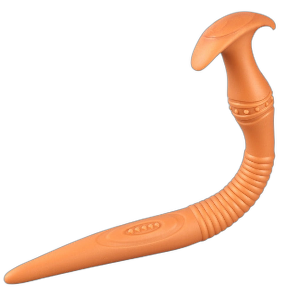 The Eel Anal Plug - Long Butt Plug - Ribbed Butt Plug