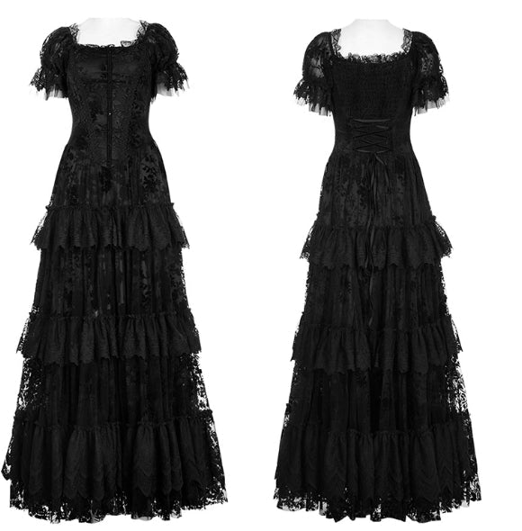 Victoria's Gorgeous Flocked Lace Maxi Dress