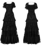 Victoria's Gorgeous Flocked Lace Maxi Dress