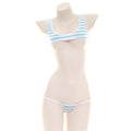 Striped Tank Top With Tie-up Bra