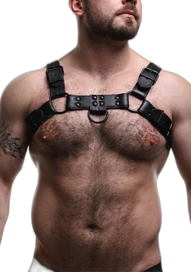 ruff GEAR Leather Bulldog Action Harness