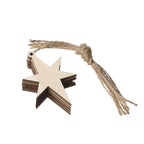 Wooden Pendant Christmas Atmosphere Festive Cutting