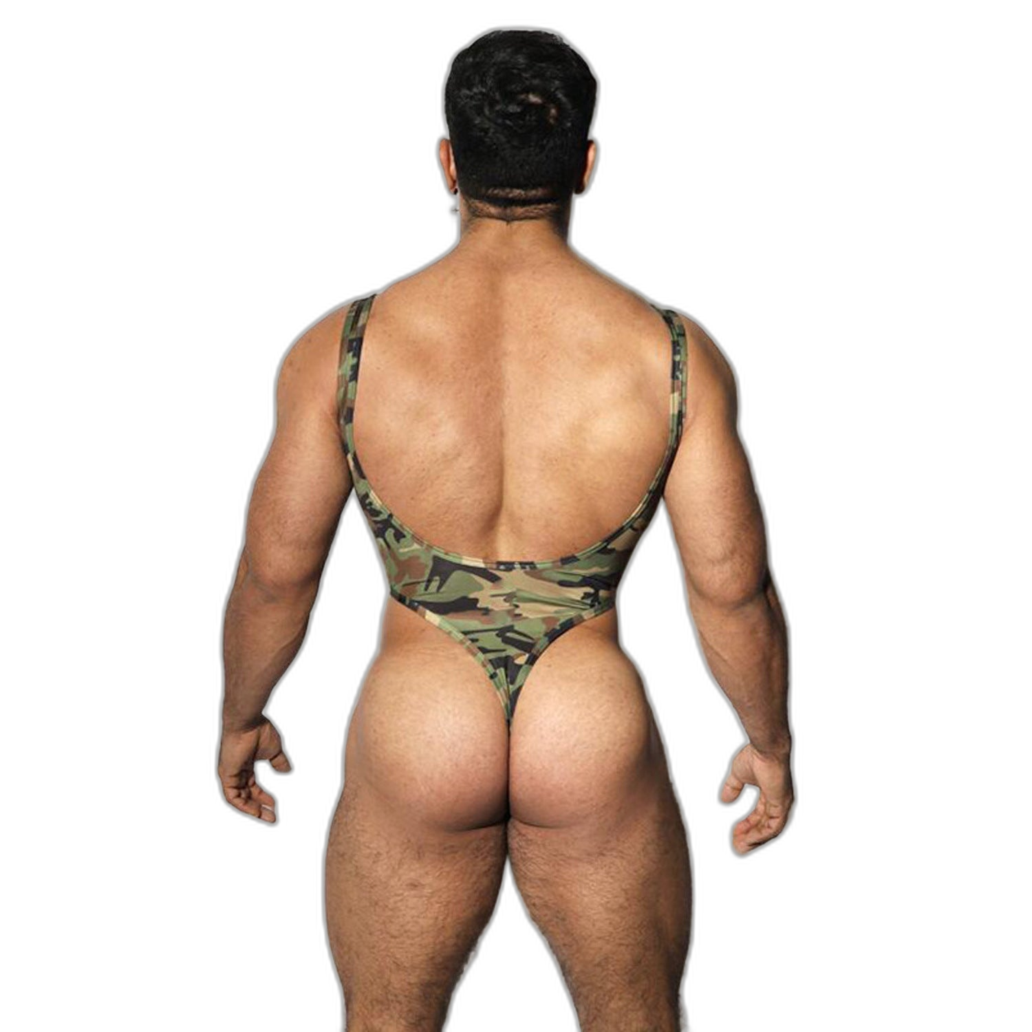 Camo Thong Bodysuit