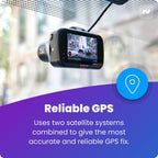 422GW 2K Dash Cam Front Camera with GPS, WiFi & Hardwire Kit (64GB Included)