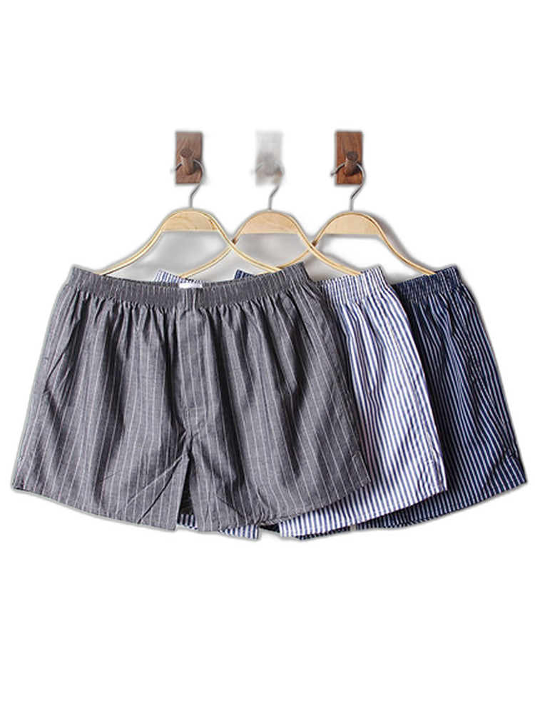 3 Pack Men's Cotton Loose Boxers