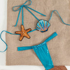 Pure Desire Split Swimsuit Shell Bikini High Sense Suit