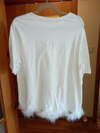 WOMEN'S SHEIN CURVE WHITE T-SHIRT (XL & XXL)