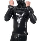 Furrjoi Harness, Cuff, Collar, Lead Underwear Bundle Black