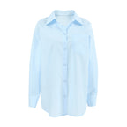 Women's Elegant Simple Solid-Color Loose-Fit Blouse