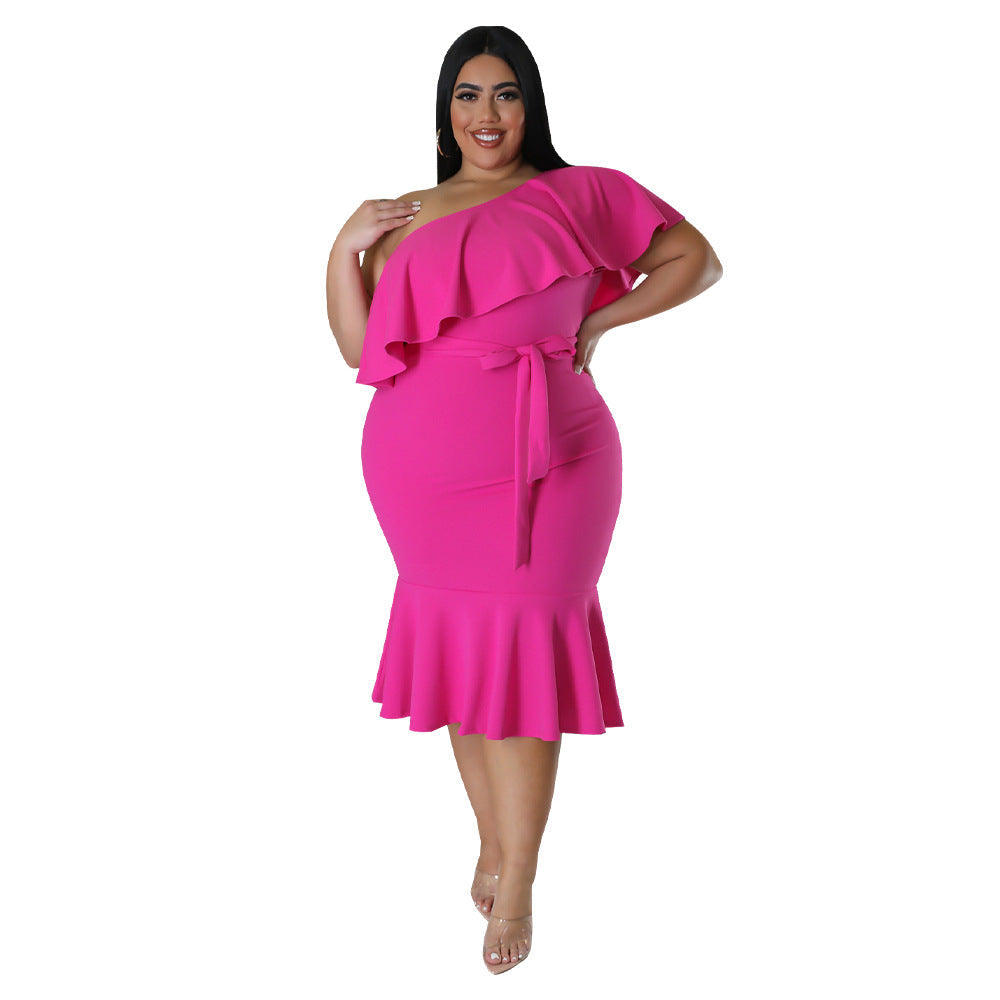 Fashionable Slim-fit Casual Mid-length Tube Dress