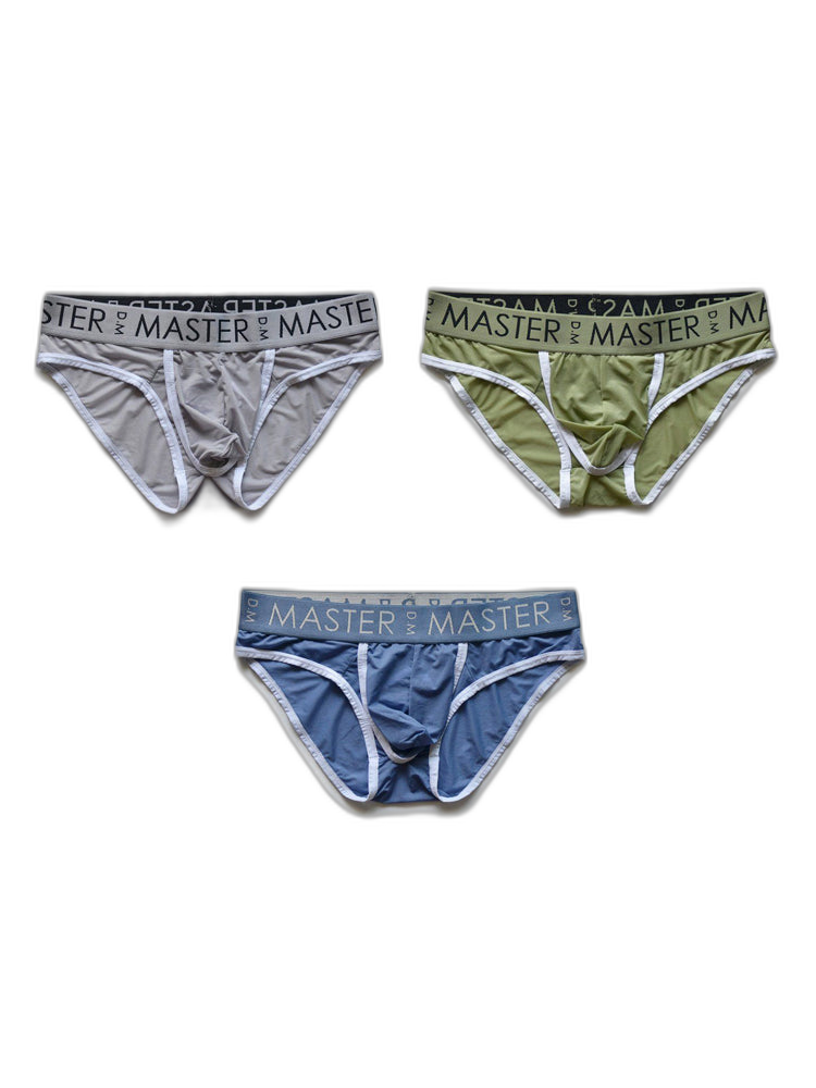 3 Pack Men's High-Elasticity Quick-Dry Pouch-Separated Briefs