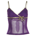 Solid-color Slim-fit Street-style Sleeveless Backless Tank Top For Women