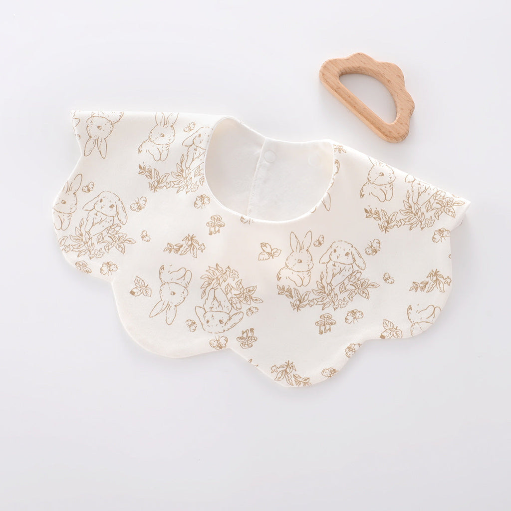Pure Cotton Waterproof Baby Bib | Anti-Rash Drool Bib Newborn