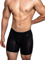 2 Pack Men's Trendy Breathable Ice Silk Boxer Briefs