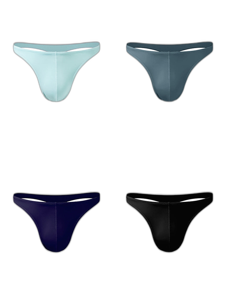 4 Pack Men's Sexy Pouch T-Back Thongs