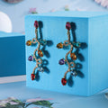 Retro Fashion Small Lantern Zircon Stud Earrings Christmas