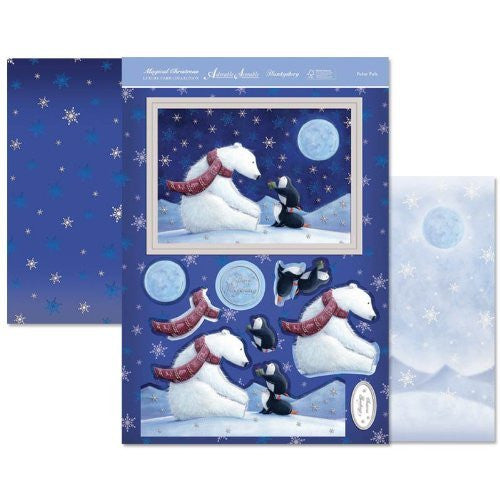 hunkydory  magical christmas polar pals topper set