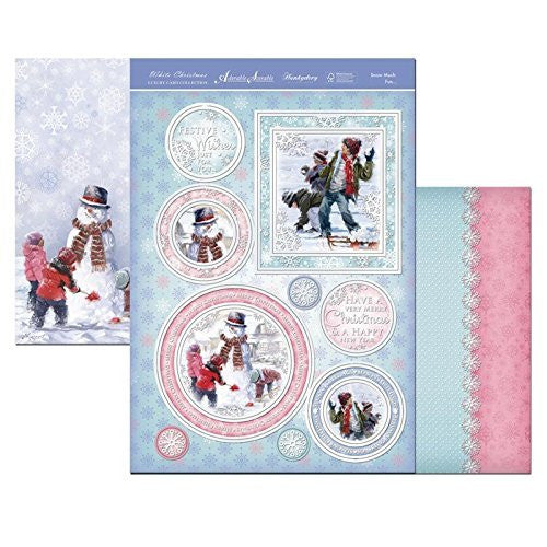 white christmas Snow Much Fun  topper set