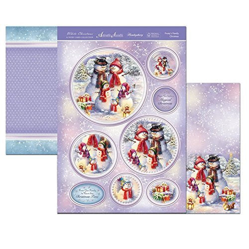 white christmas  Frosty's Family  Snowman  topper set