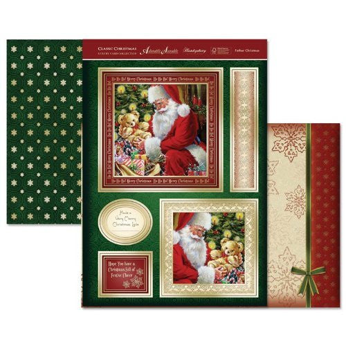 hunkydory classic christmas father christmas  topper set