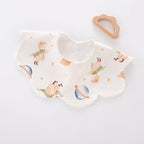 Pure Cotton Waterproof Baby Bib | Anti-Rash Drool Bib Newborn