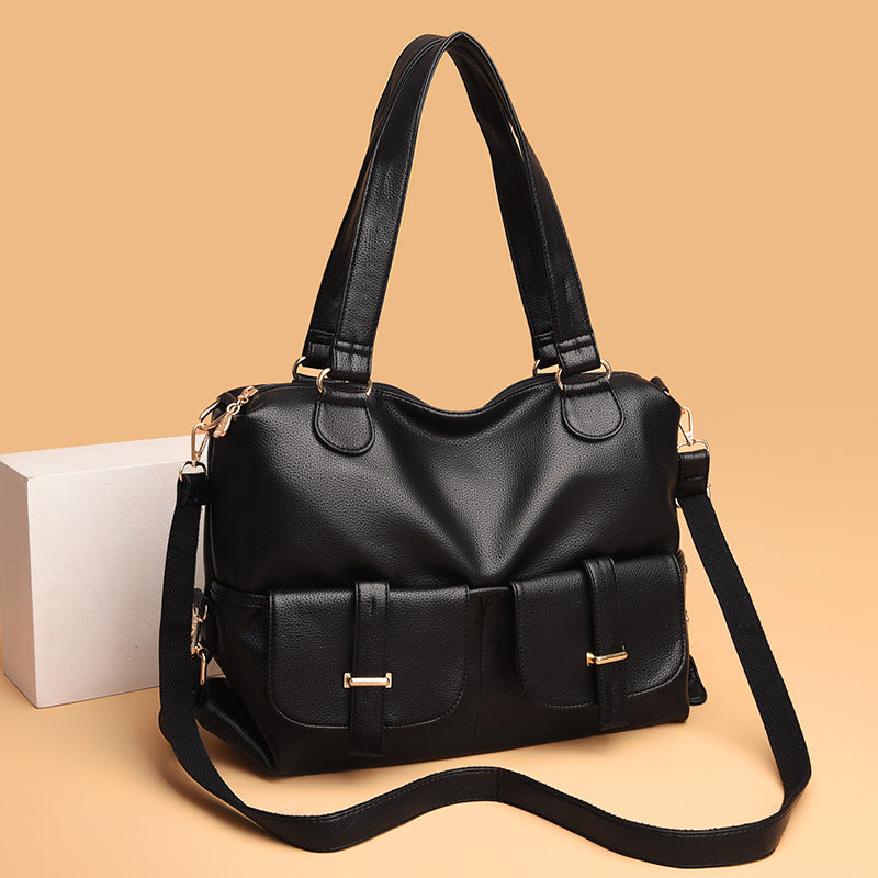 Large Capacity Handbag Casual Bag Versatile Tote Shoulder Messenger Bag