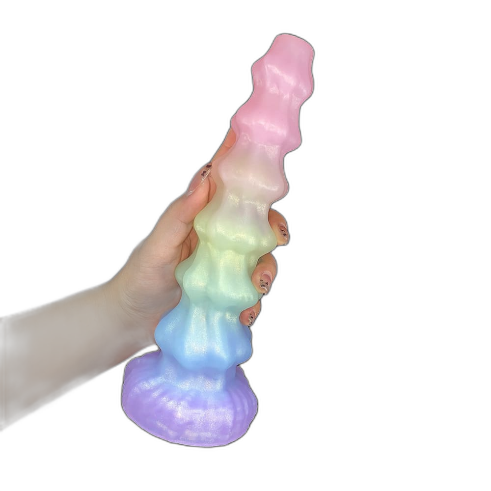 Migo - 10 Inch Knot Dildo - Fantasy Dildo - Alien Dildo with 6 Knots