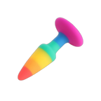 Rainbow Silicone Butt Plug