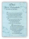 Xpress Yourself Dad You're Unforgettable Father's Day Graveside Memorial Card & Holder 5.75" x 4"