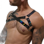 Breedwell Illuminator Bulldog Harness Black Holo