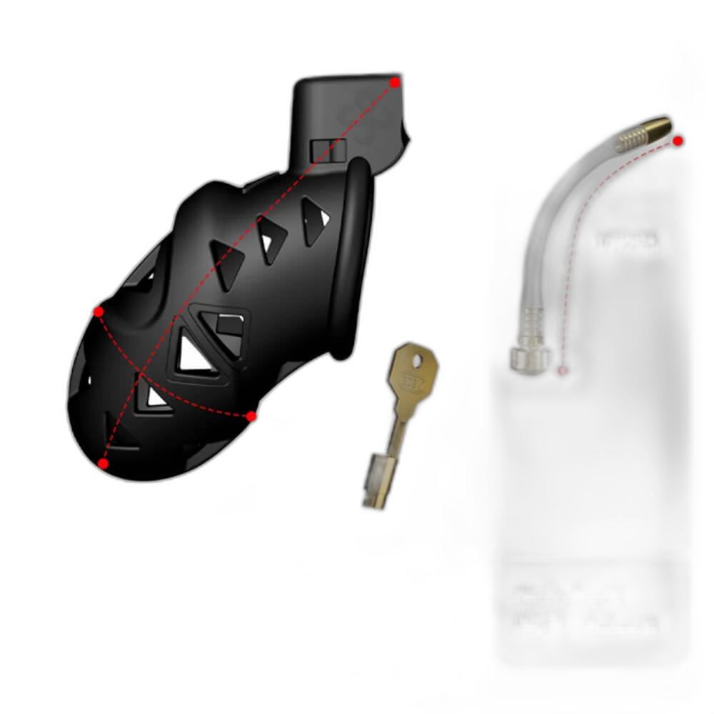 Rattlesnake - Chastity Cage with Butt Plug