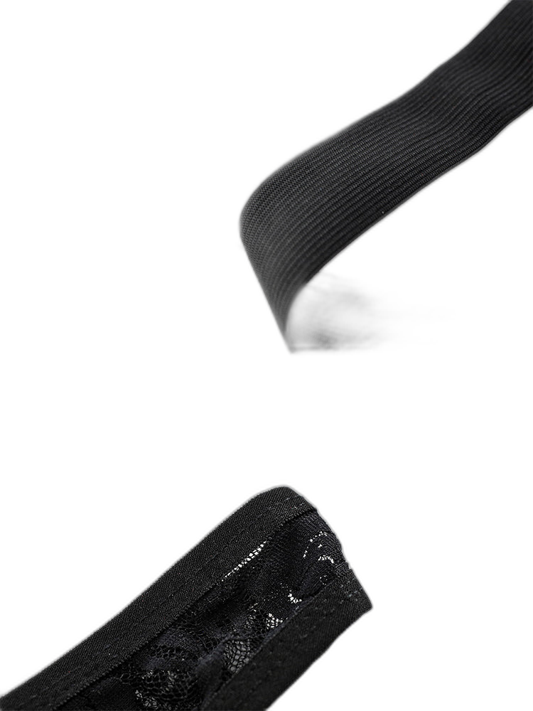 2-pack Men's Lace See-through Thongs