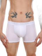 Sponge Cushion Mesh Buttock Boxer Briefs