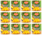 12 x Del Monte Pineapple Chunks In Juice 432Gm