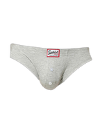 2 Pack Men's Premium Comfortable Fabric Low-Rise U-Shaped Button Fly Briefs