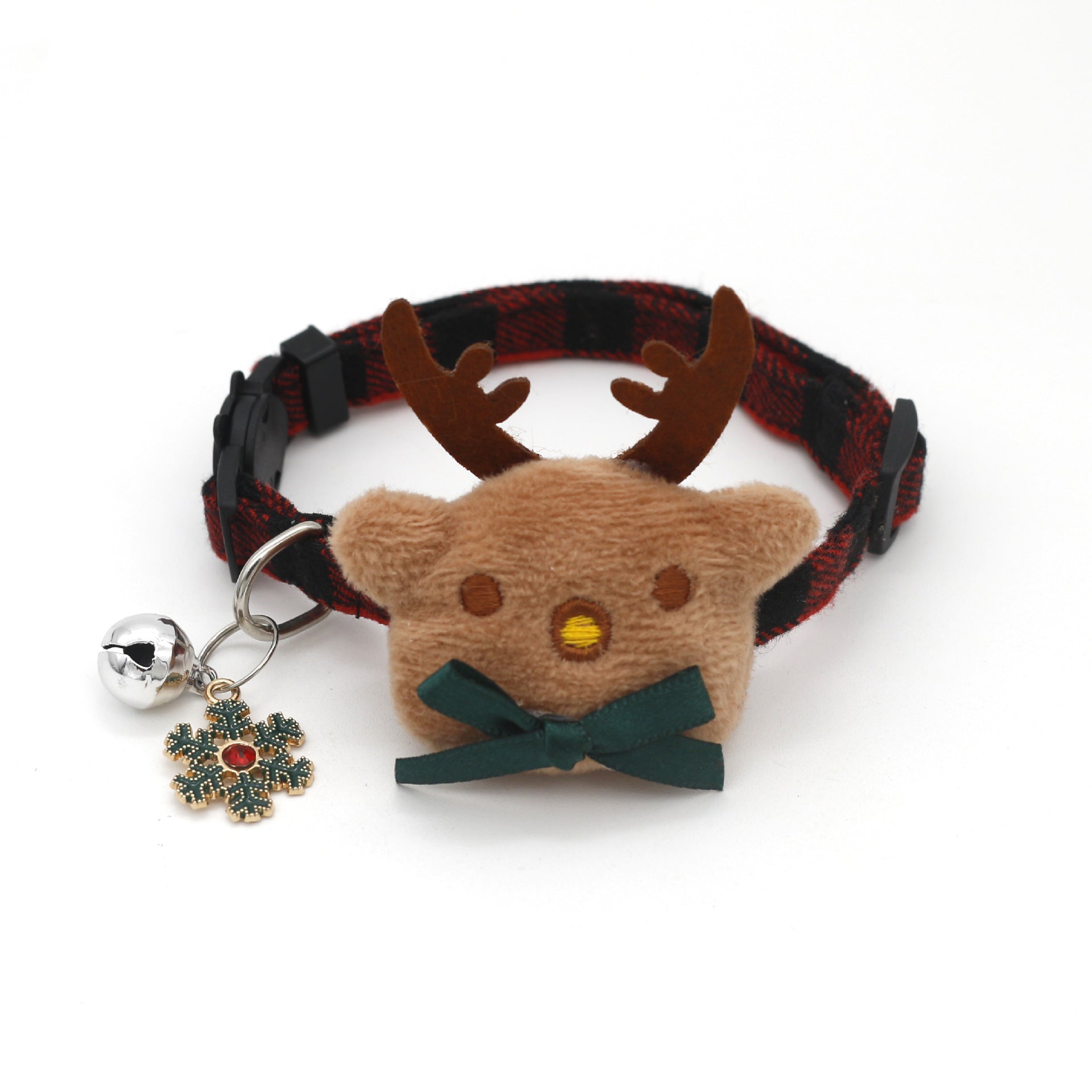 Object Bow Collar Dog Plaid Christmas