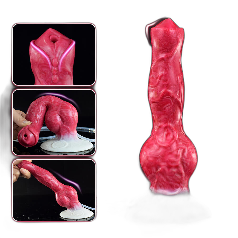 Luna - 8 Inch Squirting Dildo - Kanis Dildo - Knot Dildo