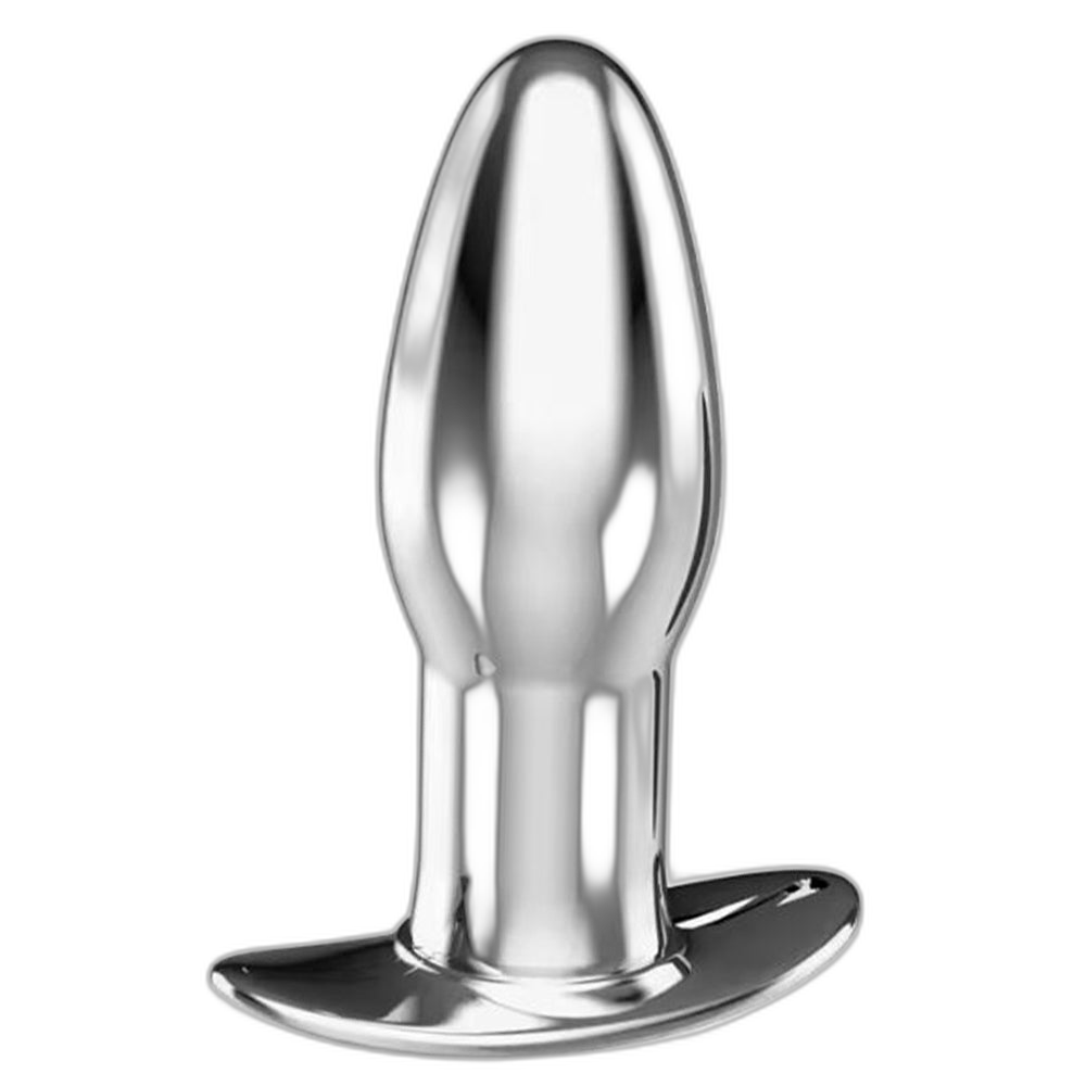 Command Stainless Steel Vibrating Butt Plug 4 Inch