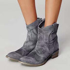 Square Heel Low Martin Boots