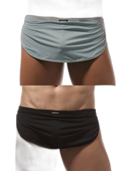 Men's Sexy Side Split  Boxers With Support Pouch