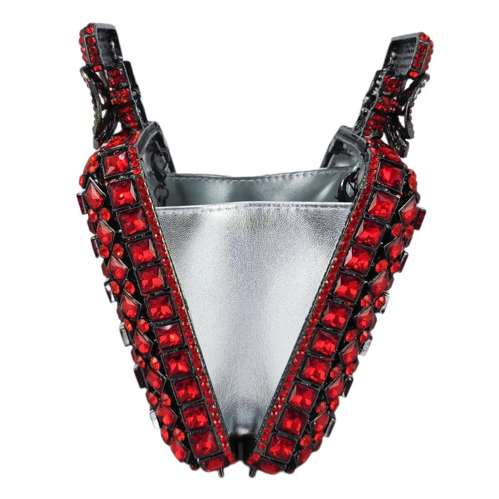 Novelty Perfume Bottle Shape Women Crystal Clutch Evening Handbags Party
