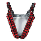 Novelty Perfume Bottle Shape Women Crystal Clutch Evening Handbags Party