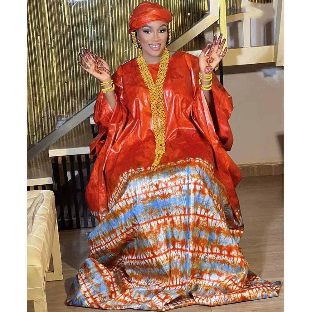 African Dresses For Women Wedding Bride Party Plus Size Traditional Print Riche