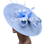Royal Ascot Big Fascinator Hat Women Kentucky Derby Feather Large Hat