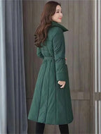 Women's Single Breasted Long Down Winter Jackets