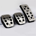 FORD Kuga ST Alloy Brake Clutch Accelerator Pedal covers # MK2 & MK3 Black Logo