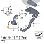 N47 N57 BMW Diesel Engine Crankcase Breather Pipe 7803842 OE BMW 1 3 4 5 Series