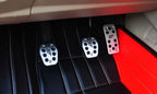 FORD Focus ST Alloy Brake Clutch Accelerator Pedal covers # MK2 & MK3 Black Logo