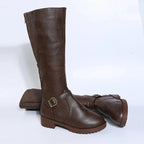Women Knee High Platform Long Boots Pu Leather