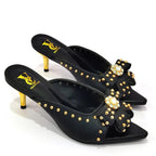 2022 Rivet Style Women Shoes and Bag to Match in Color matching High Quality